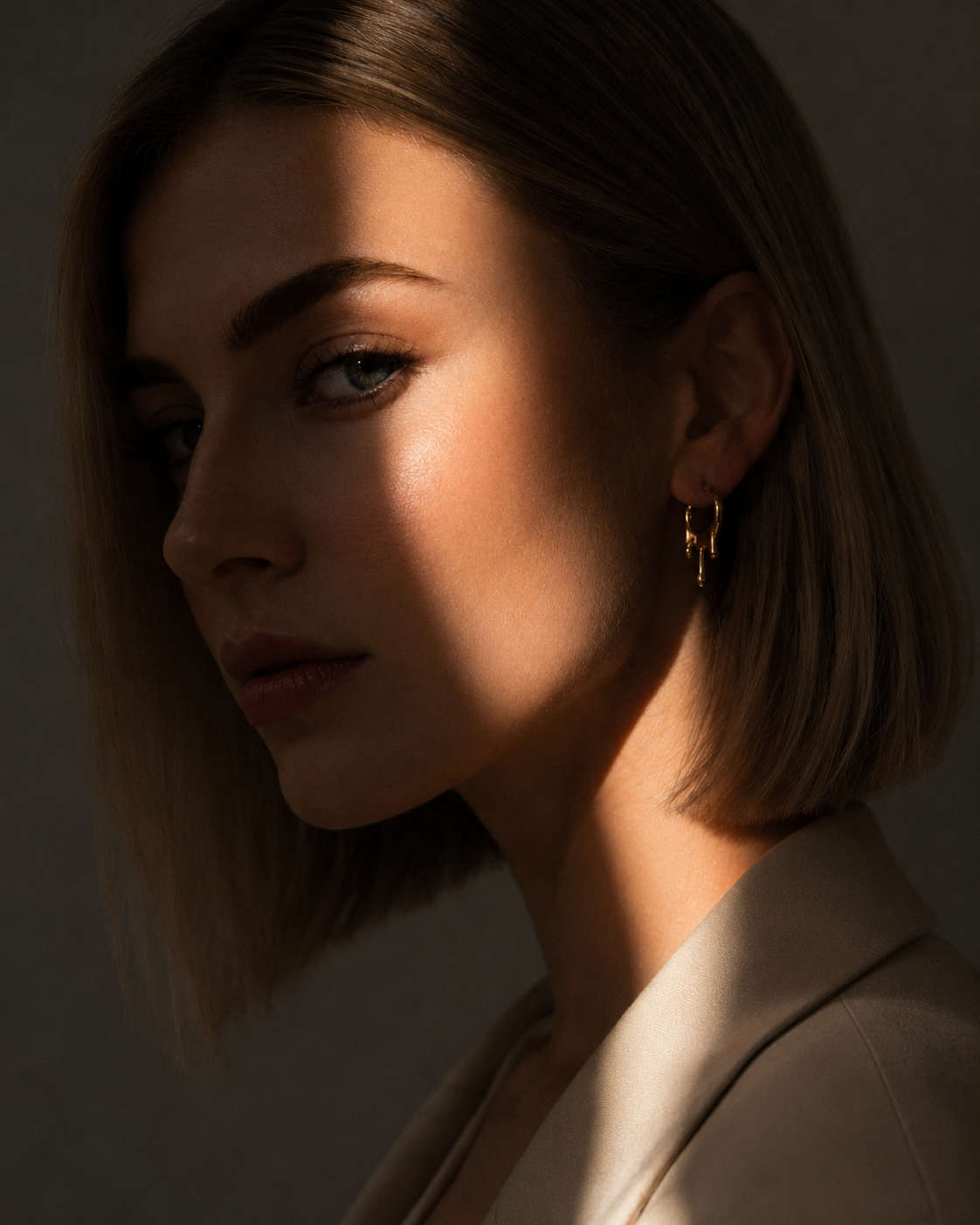 Personalized Molten Drip Statement Earrings 18K Gold