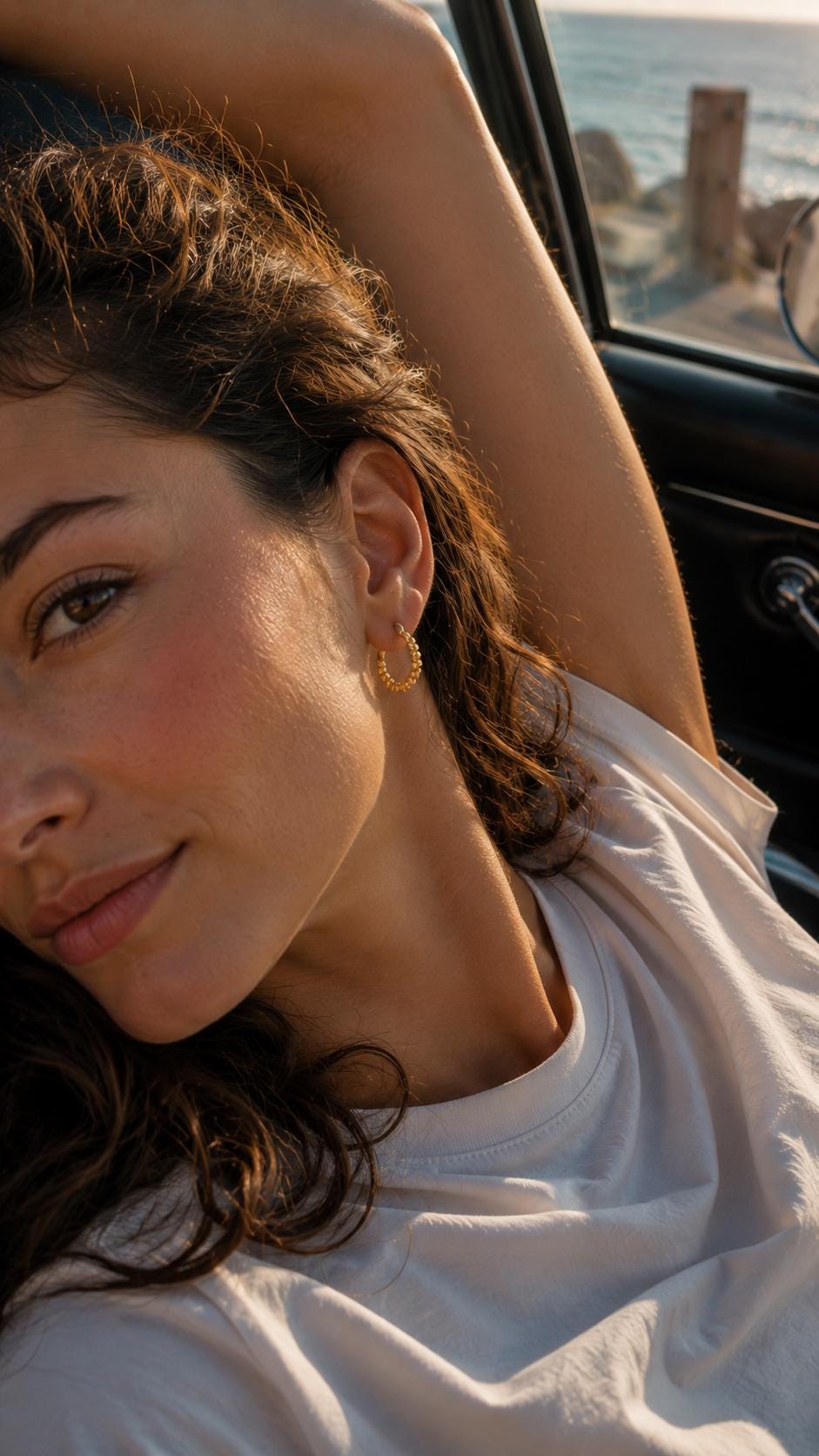 Twisted Mini Hoop Earrings detail