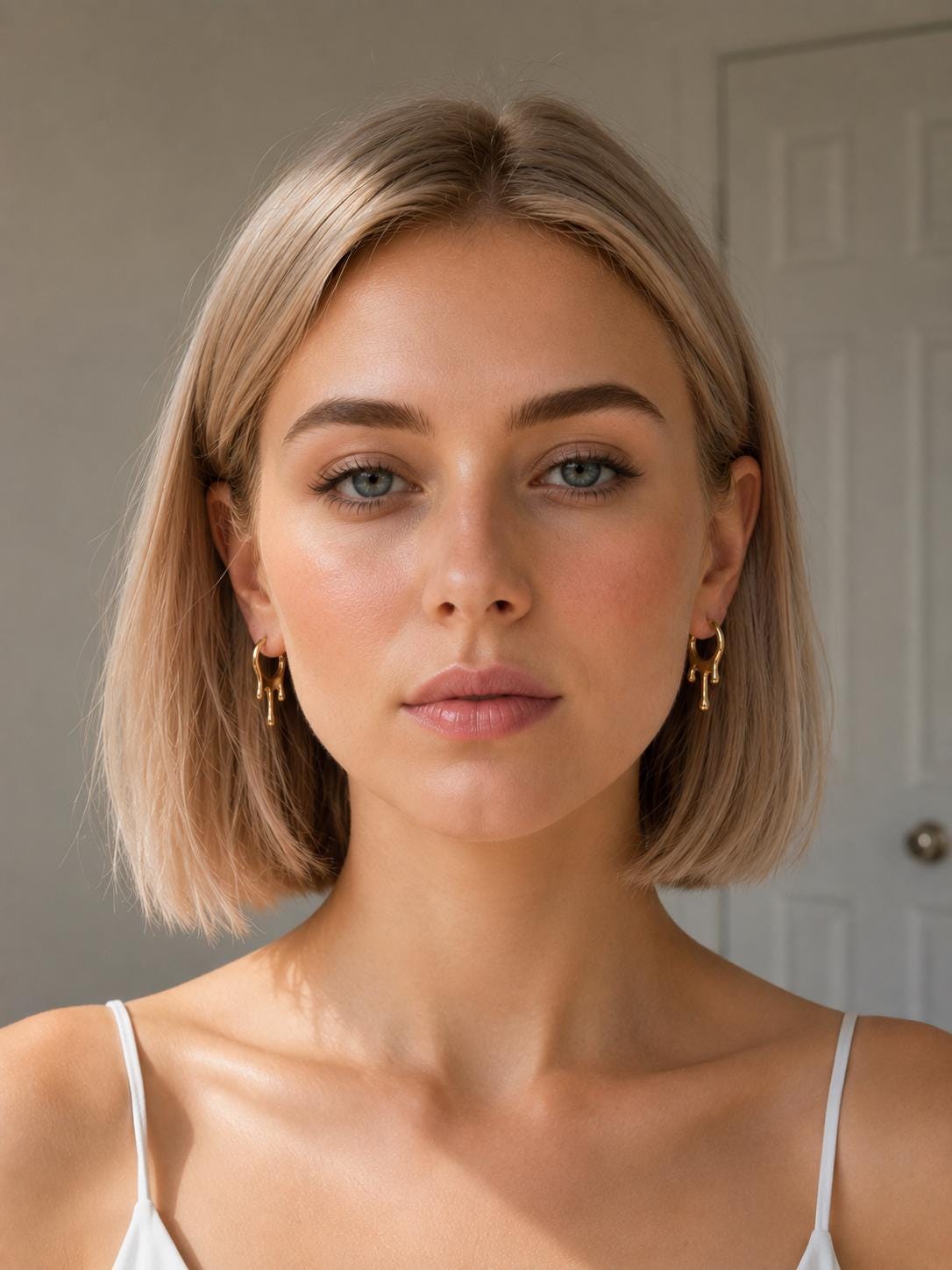 Molten Drip Statement Earrings angle